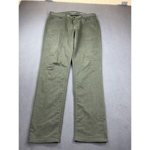 Banana Republic Traveler Jeans Mens 33x34 Green Athletic Fit Straight Denim